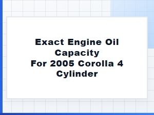 Determining the Exact Engine Oil Capacity